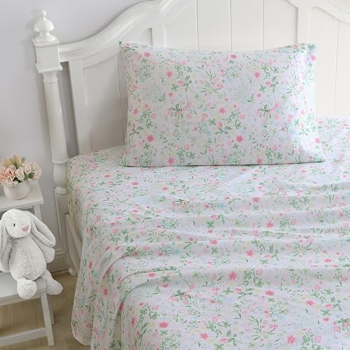 Laura Ashley Kids Full Sheets Set Soft Wrinkle-Resistant
