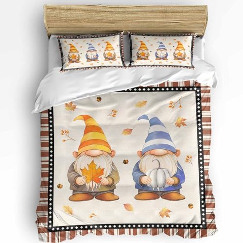 LooPoP Fall Duvet Cover Set California King 3 PCS