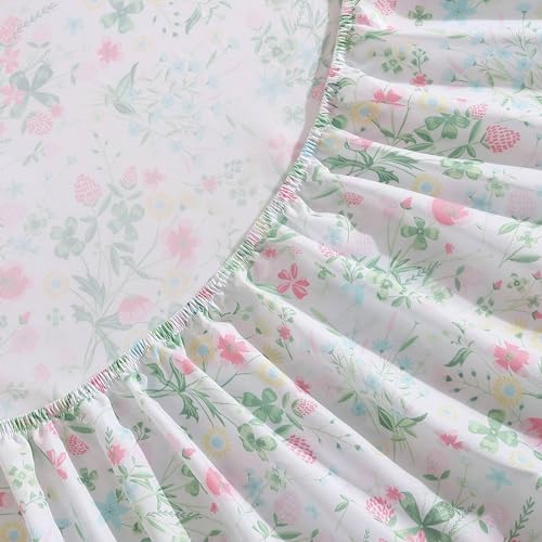 Laura Ashley Kids Full Sheets Set Soft Wrinkle-Resistant
