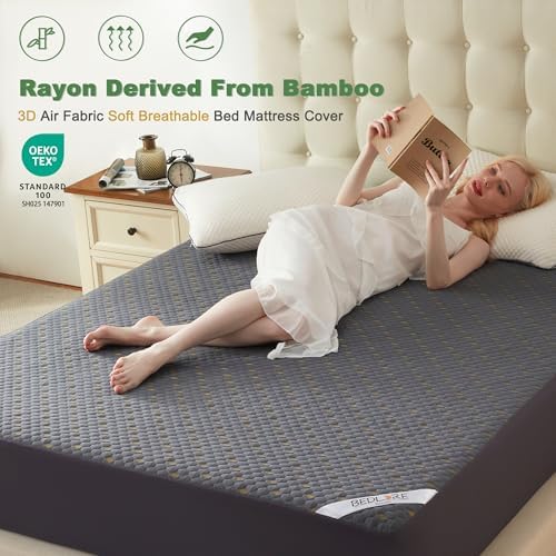 BEDLORE Waterproof Queen Mattress Protector with Deep Pocket