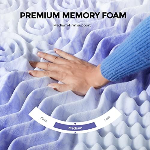 Dreamsmith 3 Inch 7-Zone Queen Mattress Topper with Cooling Gel 1