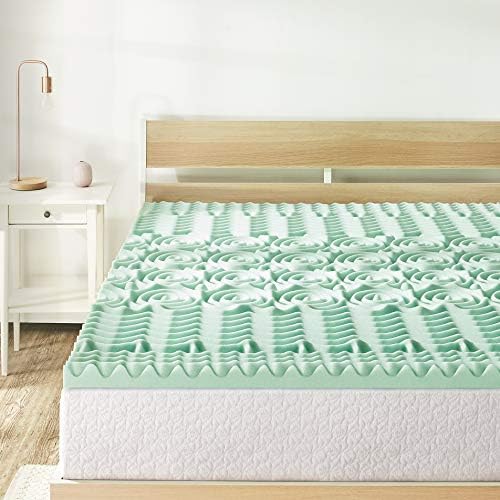 Mellow 15 Inch 5-Zone Memory Foam Mattress Topper Full