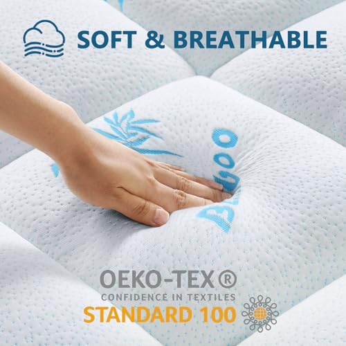 Bamboo Viscose Mattress Topper Full Size 8-21 Deep Pocket