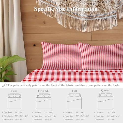 Shrahala 4-Piece Microfiber Bed Sheet Set with Deep Pockets 1
