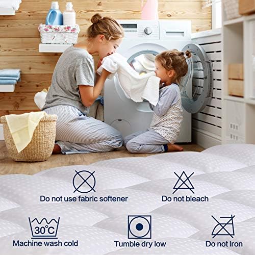 COHOME Queen Mattress Toppers Cooling Pad 400TC Cotton
