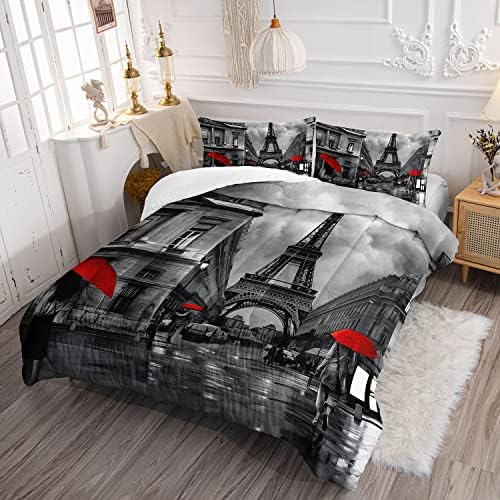 Datura Home Paris Street Scenery Comforter Set for Kids 1