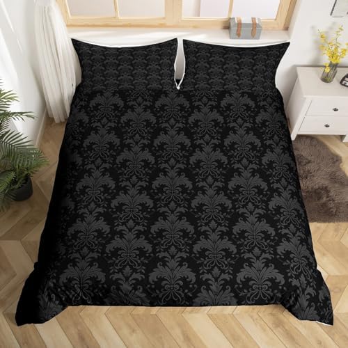 Manfei Paisley Flowers Kids Duvet Cover Set Queen Size