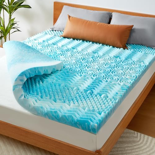 PERLECARE 3 Inch 7-Zone Queen Memory Foam Mattress Topper 1