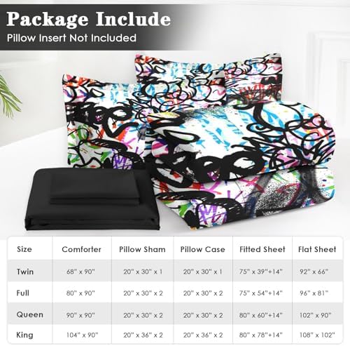 WeCozy 7 Pcs Queen Comforter Set with Shams and Pillowcases