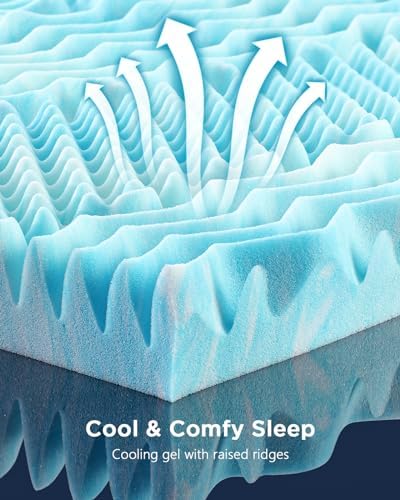 PERLECARE 3 Inch 7-Zone Queen Memory Foam Mattress Topper 1