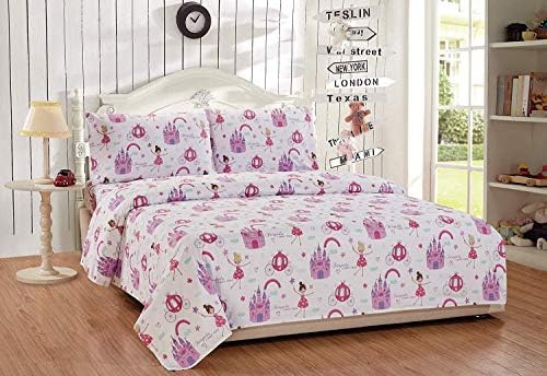 Fairy Tales Castle Princess Sheet Set Queen Size