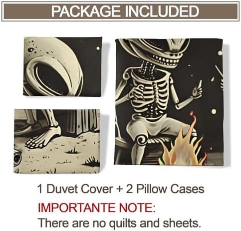 Alien Starry Sky Duvet Cover Set for Kids and Adults