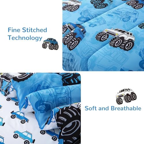 Mooreeke Kids Twin Comforter Set Jeep Pattern