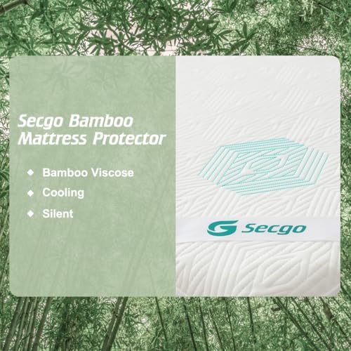 Secgo Premium Jacquard Waterproof Queen Mattress Protector