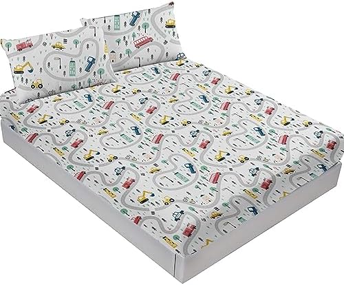 Yasida Kids 3D Truck Bedding Set Queen Size