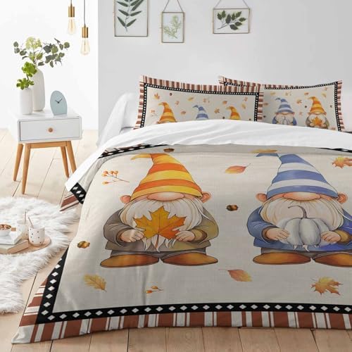 LooPoP Fall Duvet Cover Set California King 3 PCS