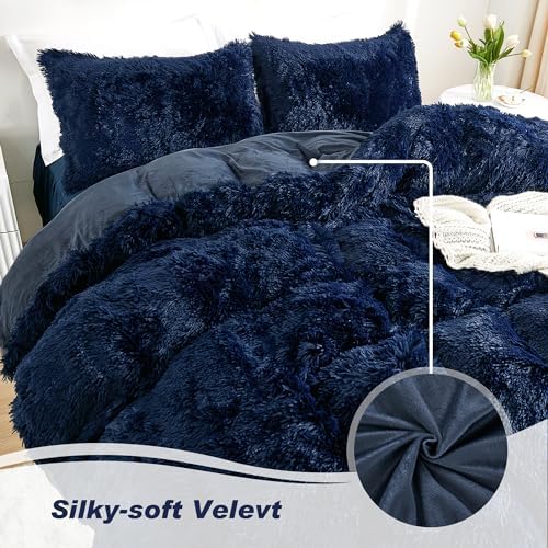 Annadaif Fluffy Duvet Cover Set King Size