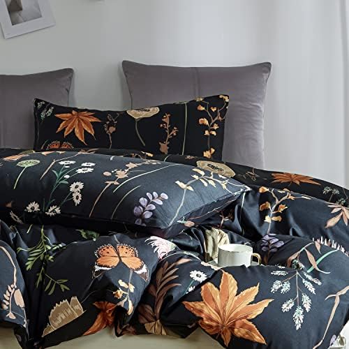 CoutureBridal Floral Duvet Cover Set California King 3Pcs 1