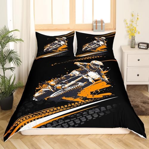 Feelyou Motorbike Duvet Cover Set Full Size