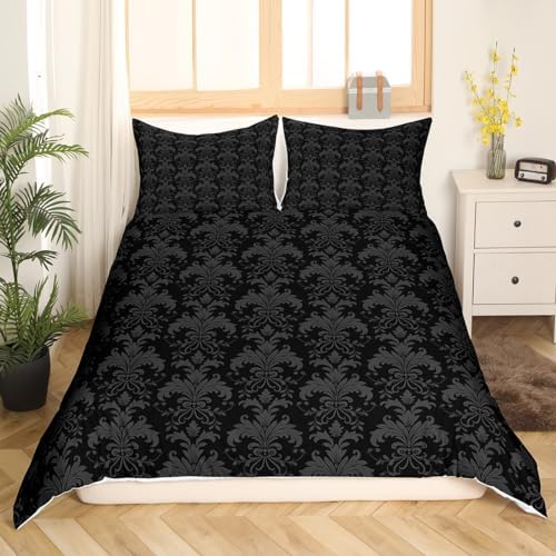 Manfei Paisley Flowers Kids Duvet Cover Set Queen Size