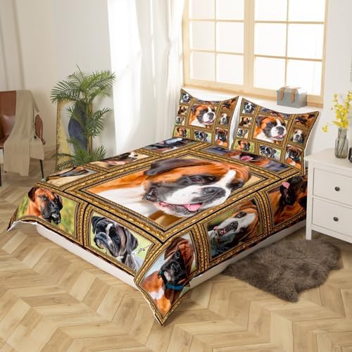 Feelyou King Size Duvet Cover Set with Pillow Cases 1