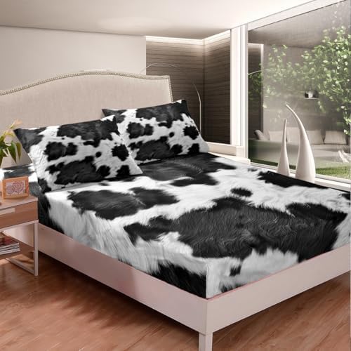 Feelyou Cow Fur Sheet Set for Kids