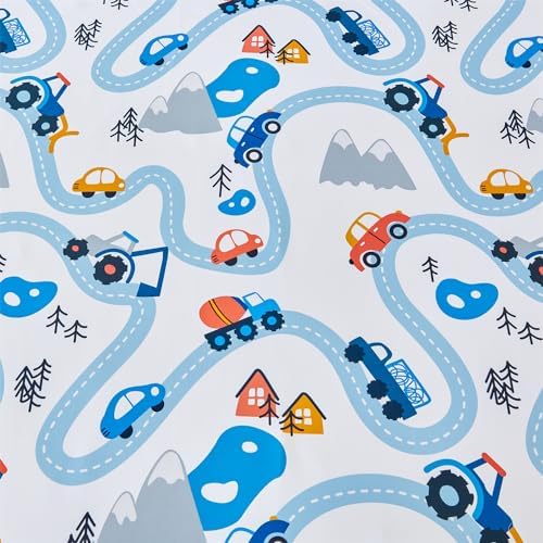 RYNGHIPY Kids Full Bed Sheet Set Cars Print for Boys