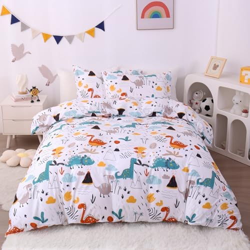 JSD Dinosaur Kids Duvet Cover Set Full Size