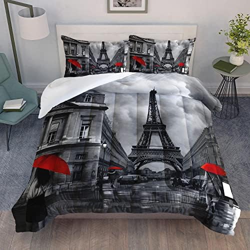 Datura Home Paris Street Scenery Comforter Set for Kids 1