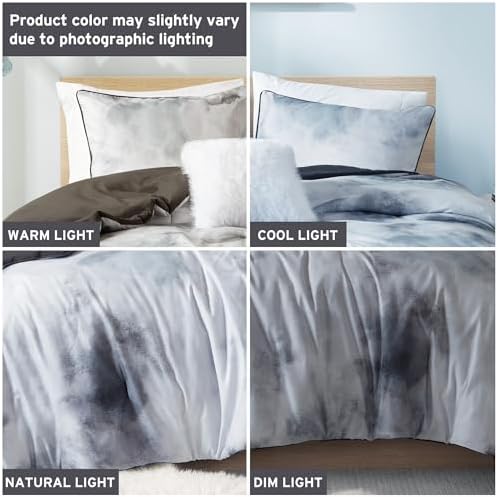 Intelligent Design Duvet Cover Set for Kids Tie Dye Microfiber 4 Piece