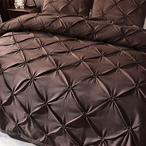Feelyou Pinch Pleated Duvet Cover Set King