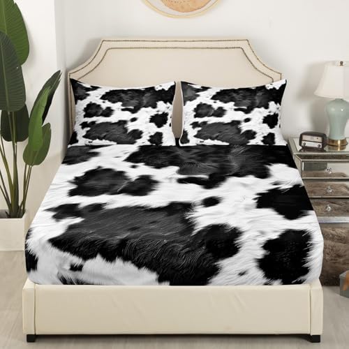 Feelyou Cow Fur Sheet Set for Kids