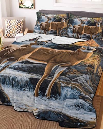 TocaHome Summer Quilt Twin XL 68x98 Inch Comforter Set