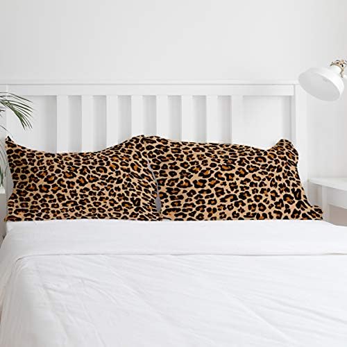 LooPoP 3PC Leopard Print Comforter Set for California King