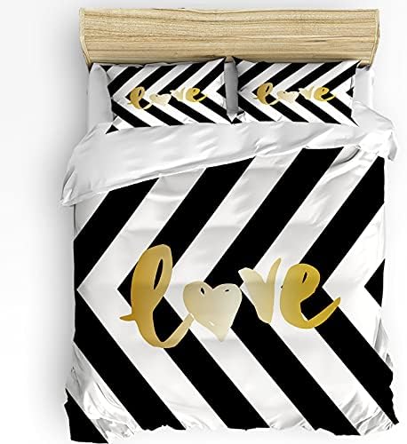 3PC Comforter Set Valentine Day Super Soft Wrinkle Free Bedding Cal King