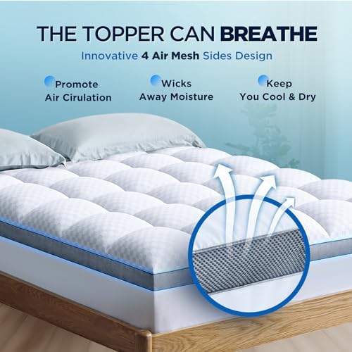 Premium Memory Foam Mattress Topper Queen Size 2 Inch Plush