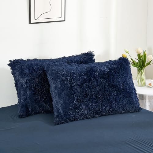 Annadaif Fluffy Duvet Cover Set King Size