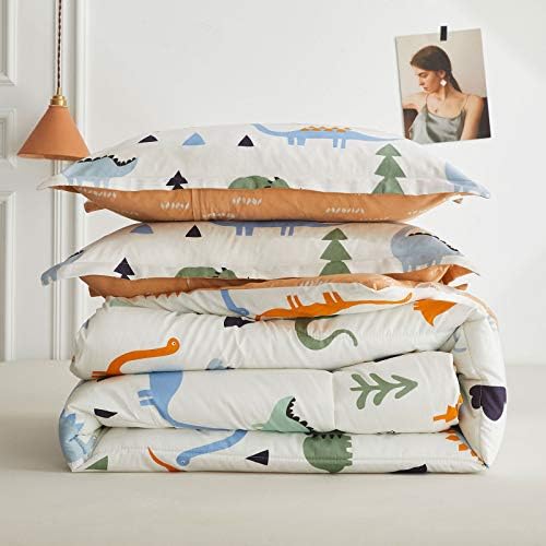 Joyreap 3pcs Cotton Comforter Set Dinosaur Kids