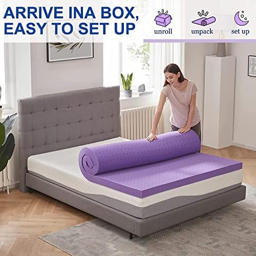 SINWEEK 15 Inch Gel Memory Foam Mattress Topper