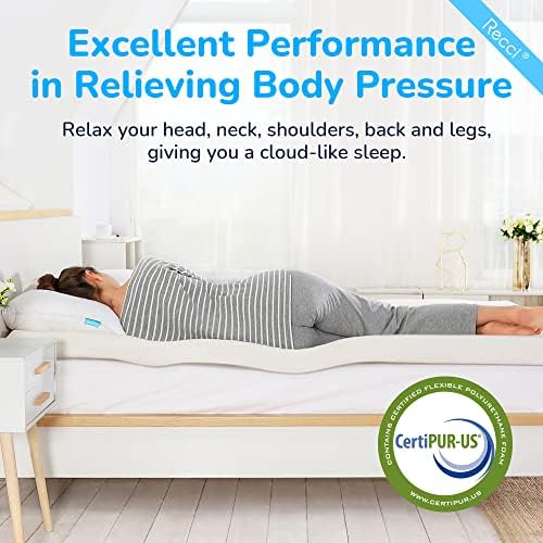 RECCI 2 Inch Full Memory Foam Mattress Topper