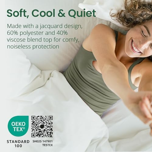 SafeRest Sleepure Waterproof Mattress Protector Full Size 1