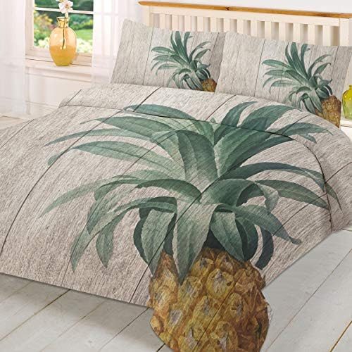 LooPoP 3PC Comforter Set Pineapple Pattern