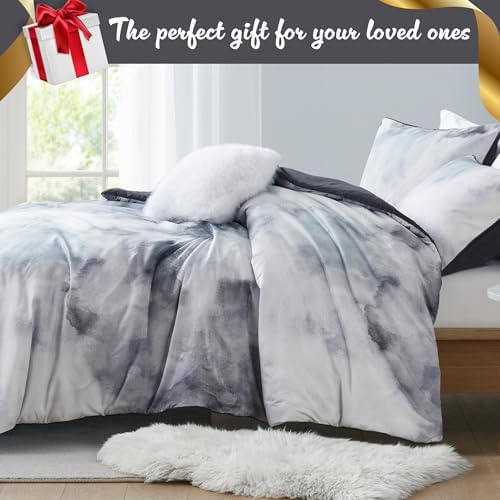 Intelligent Design Duvet Cover Set for Kids Tie Dye Microfiber 4 Piece