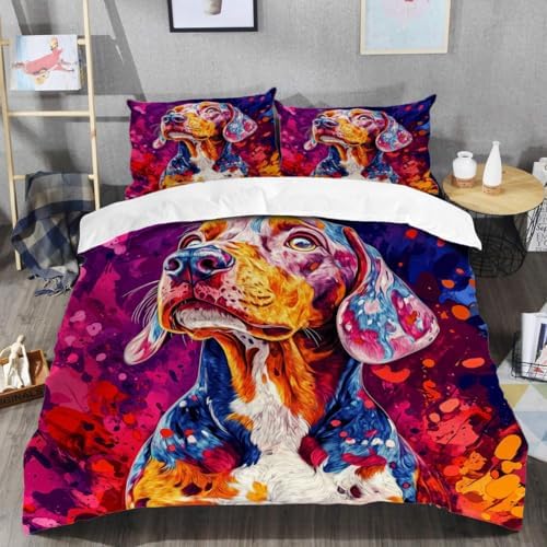 3D Print Standard Schnauzer Duvet Cover Set for Kids 1