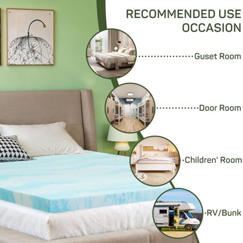 Zibbizo 3 Inch Mattress Topper Twin XL Size