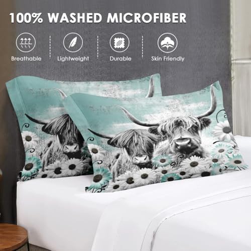 WeCozy 4-Piece Full Size Bed Sheet Set with Pillowcases 1