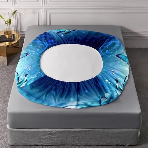 Fantasy Blue Butterfly Bedding Set for Girls
