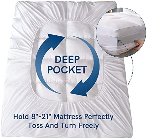 ELEMUSE Cooling Twin XL Mattress Topper for College Dorm