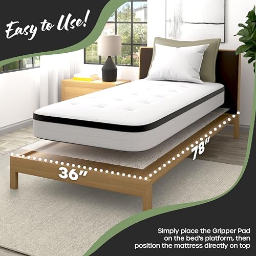 Nevlers 78 x 36 Twin XL Non-Slip Mattress Pad