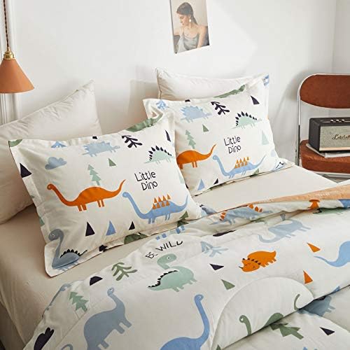 Joyreap 3pcs Cotton Comforter Set Dinosaur Kids